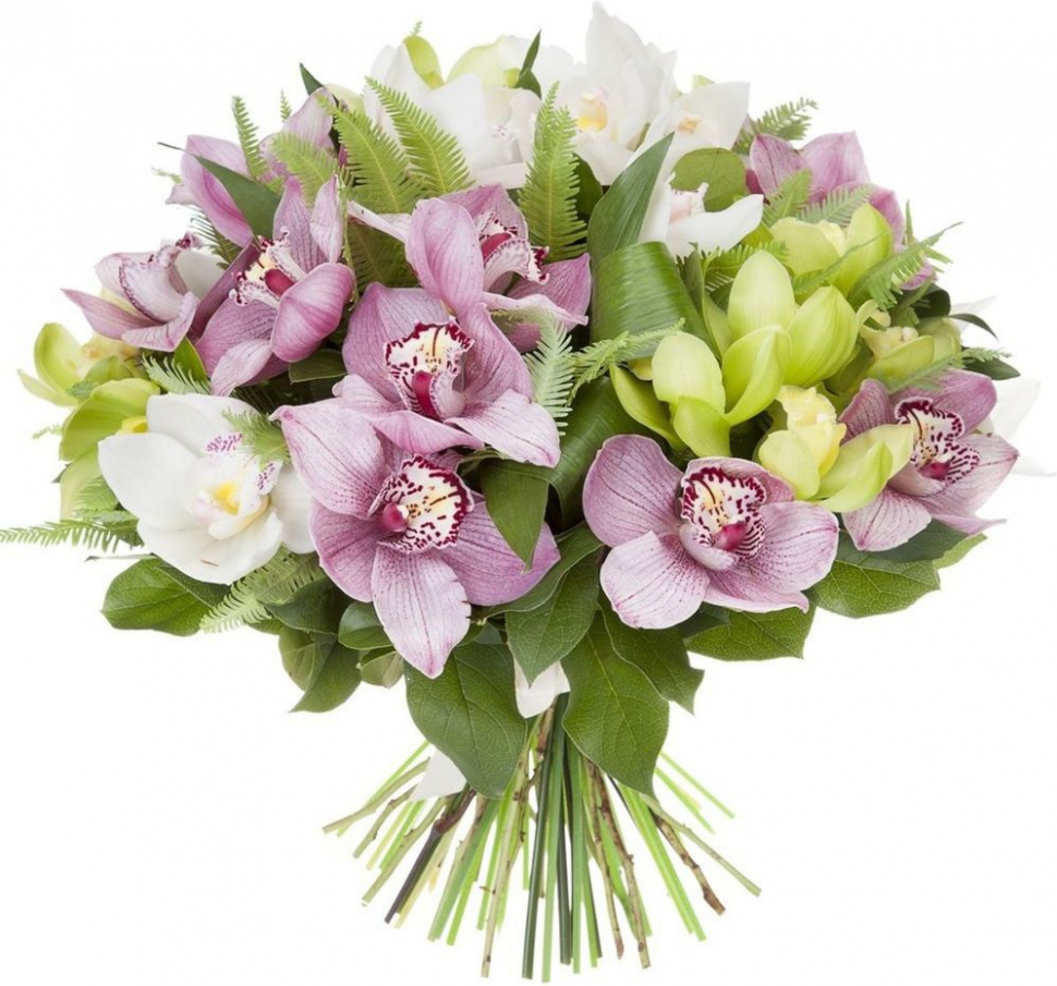 Букет из орхидей цимбидиум Букет «Мерцание»
